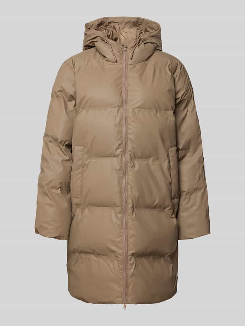 Kurtka pikowana z zamkiem błyskawicznym dwustronnym i wpuszczanymi kieszeniami