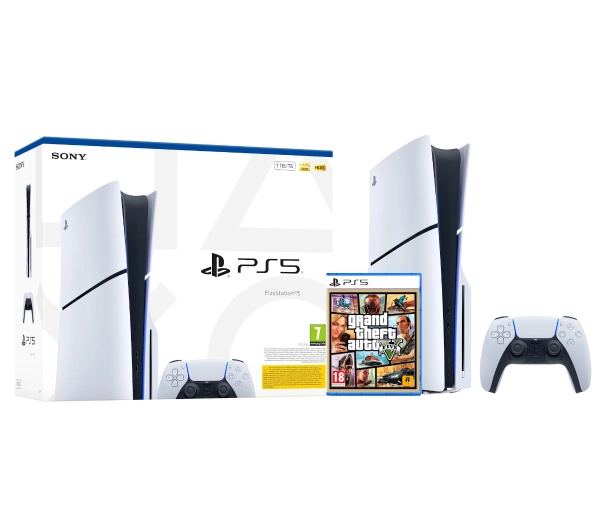 Sony PlayStation 5 Slim E Chassis PS5 1TB z napędem + Grand Theft Auto V