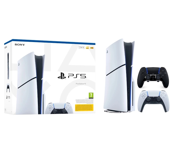 Sony PlayStation 5 Slim E Chassis PS5 1TB z napędem + Pad DualSense Edge Czarny