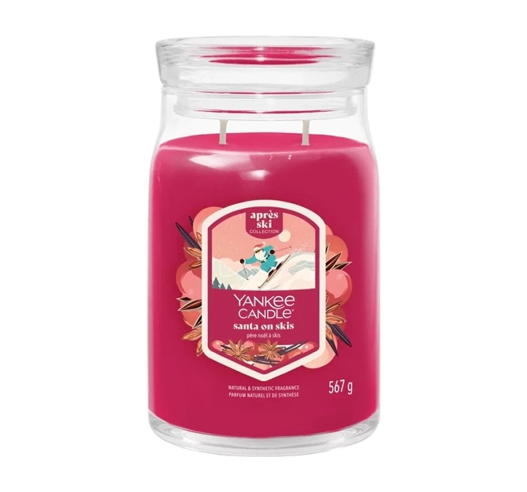 Yankee Candle Signature Apres Ski duża świeca zapachowa Santa on Skis 567 g