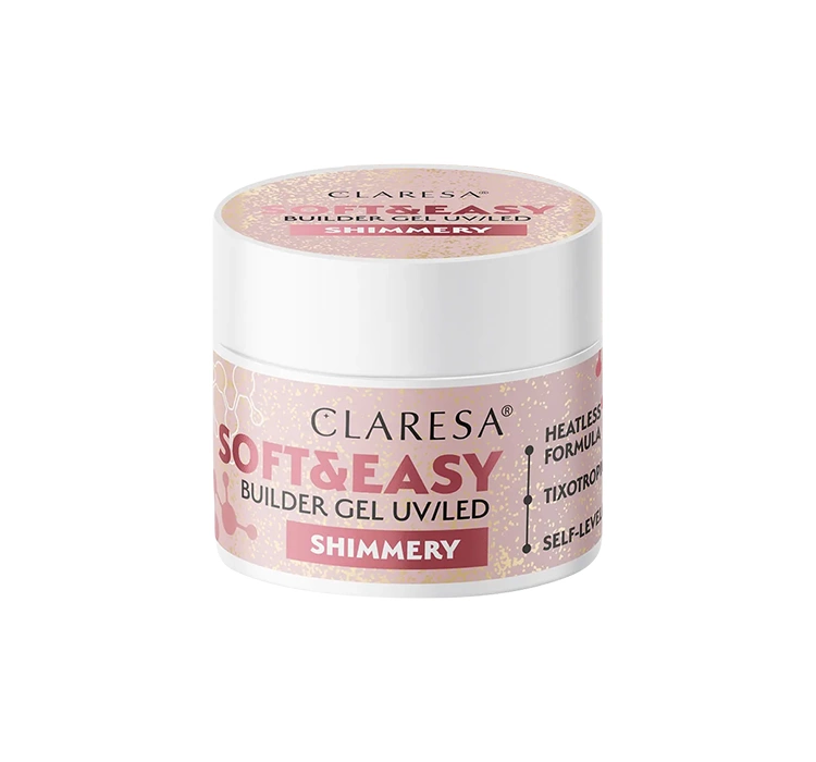 Claresa Soft & Easy żel budujący Shimmery 12 g