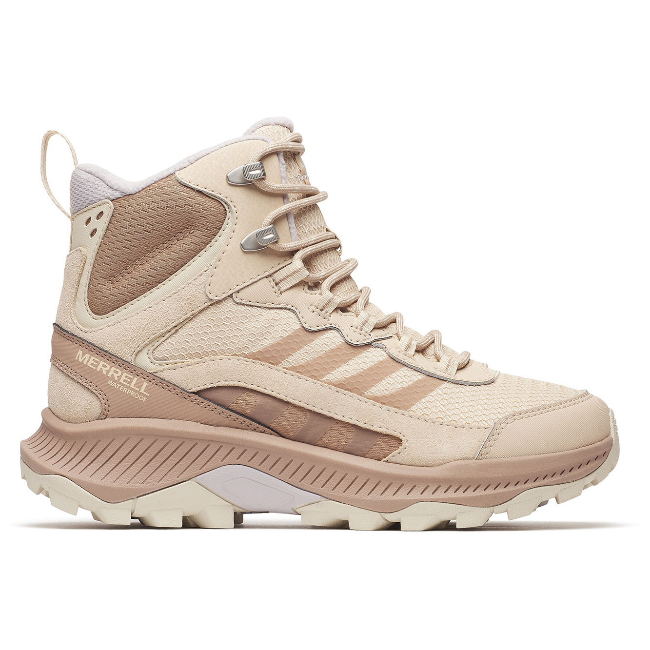 Damskie buty turystyczne Merrell Speed Strike 2 Thermo Mid Wp Rozmiar butów (UE): 40,5 / Kolor: beżowy