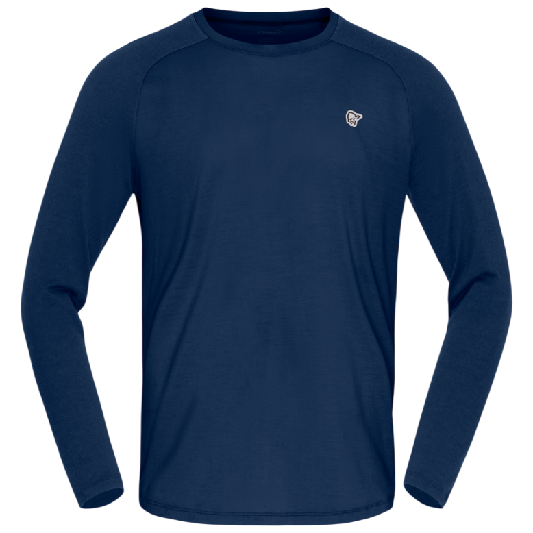 Męska koszulka Norrona femund pureUll Long Sleeve Rozmiar: M / Kolor: ciemnoniebieski