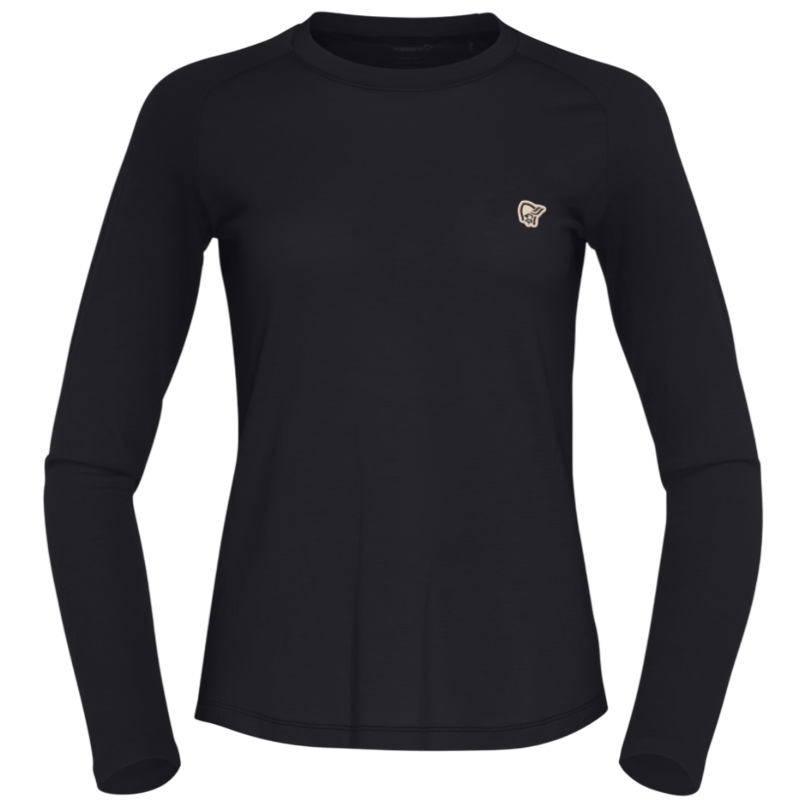 Koszulka damska Norrona femund pureUll Long Sleeve Rozmiar: L / Kolor: czarny
