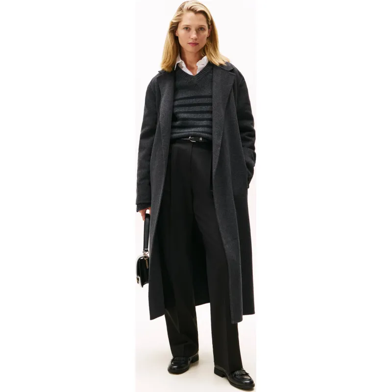 Tommy Hilfiger Wełniany płaszcz