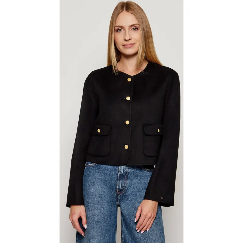 Tommy Hilfiger Wełniana kurtka | Regular Fit