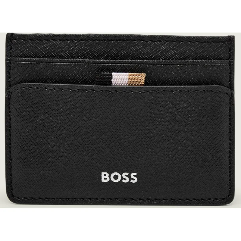 BOSS BLACK Skórzane etui na karty Zair