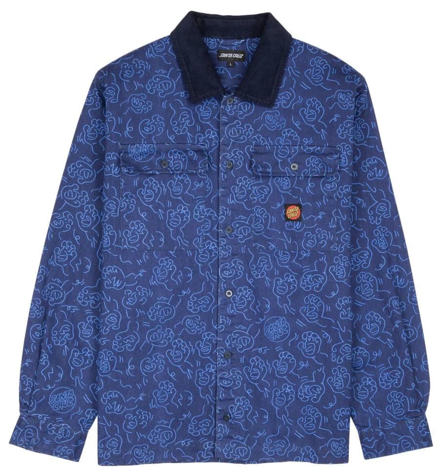 koszula męska SANTA CRUZ JESSE CONTOUR HAND