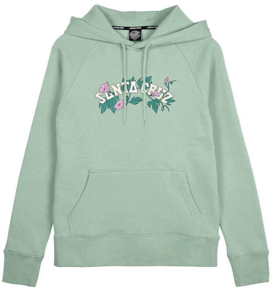 bluza damska SANTA CRUZ CLUSTER STRIP HOOD PALE SAGE