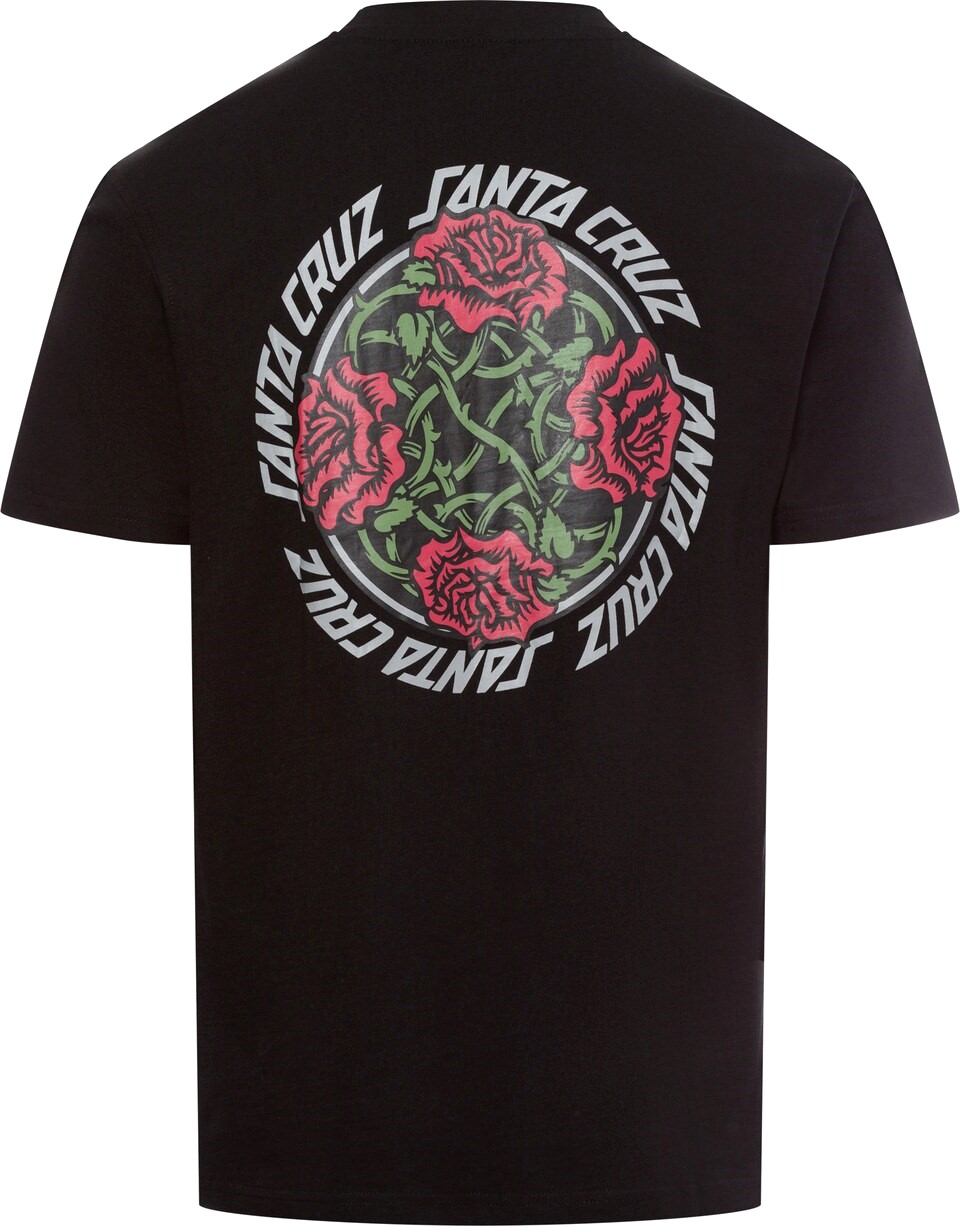 t-shirt SANTA CRUZ DRESSEN ROSES SOLO TEE BLACK