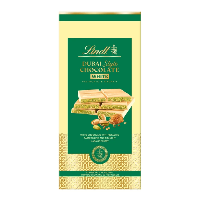 Czekolada Lindt Dubai Style Chocolate White 150g