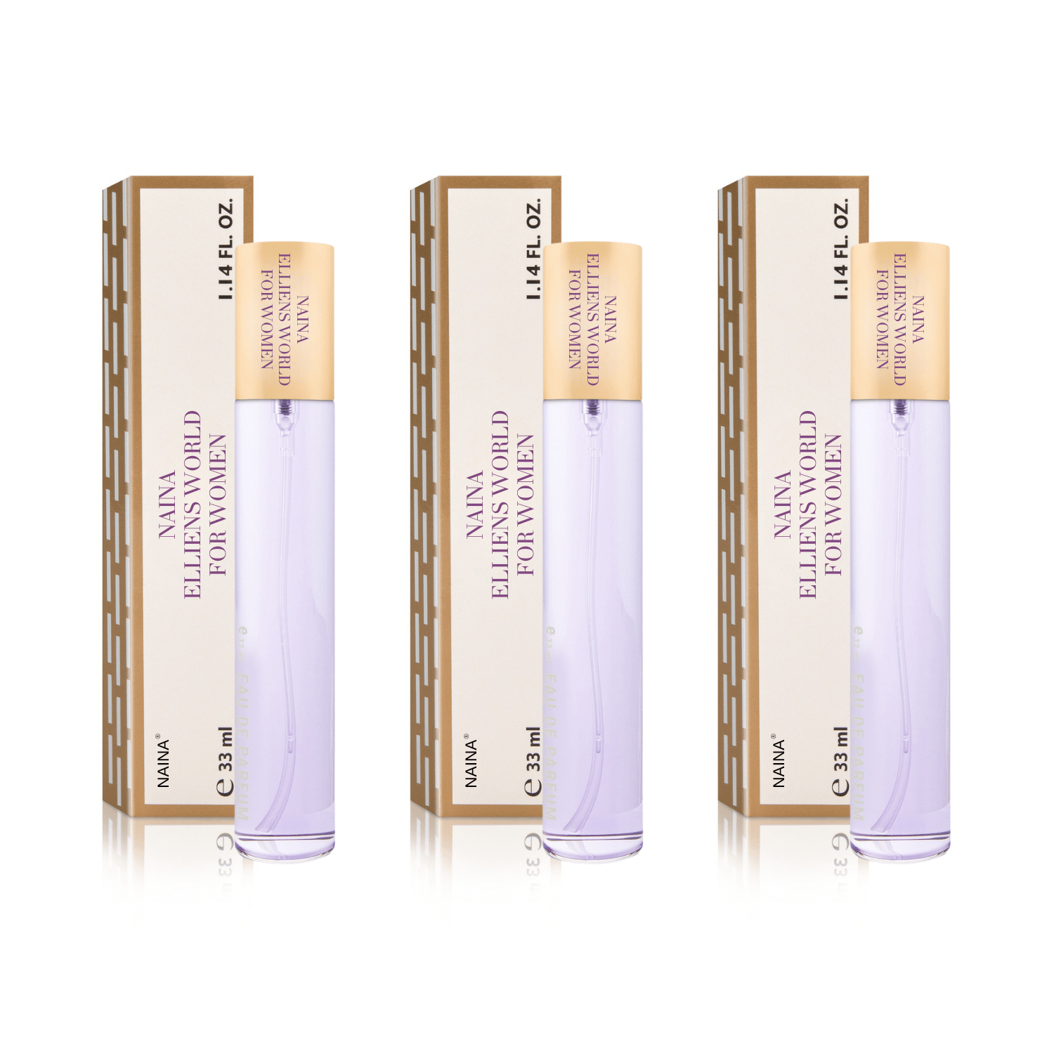 TEMU Perfumy damskie Zestaw 3x Elliens World For Women - Zestaw Perfumek idealnych do torebki - Długotrwały zapach i Niezwykła kompozycja