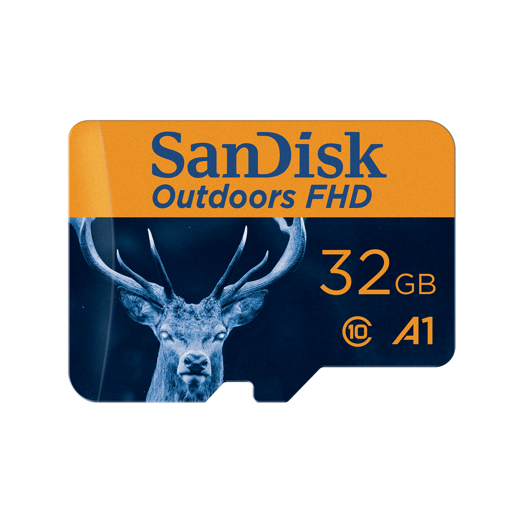 SanDisk Outdoors FHD MicroSDHC UHS-I Card with SD Adapter - 32GB Single Pack - SDSQUNR-032G-GN6VA