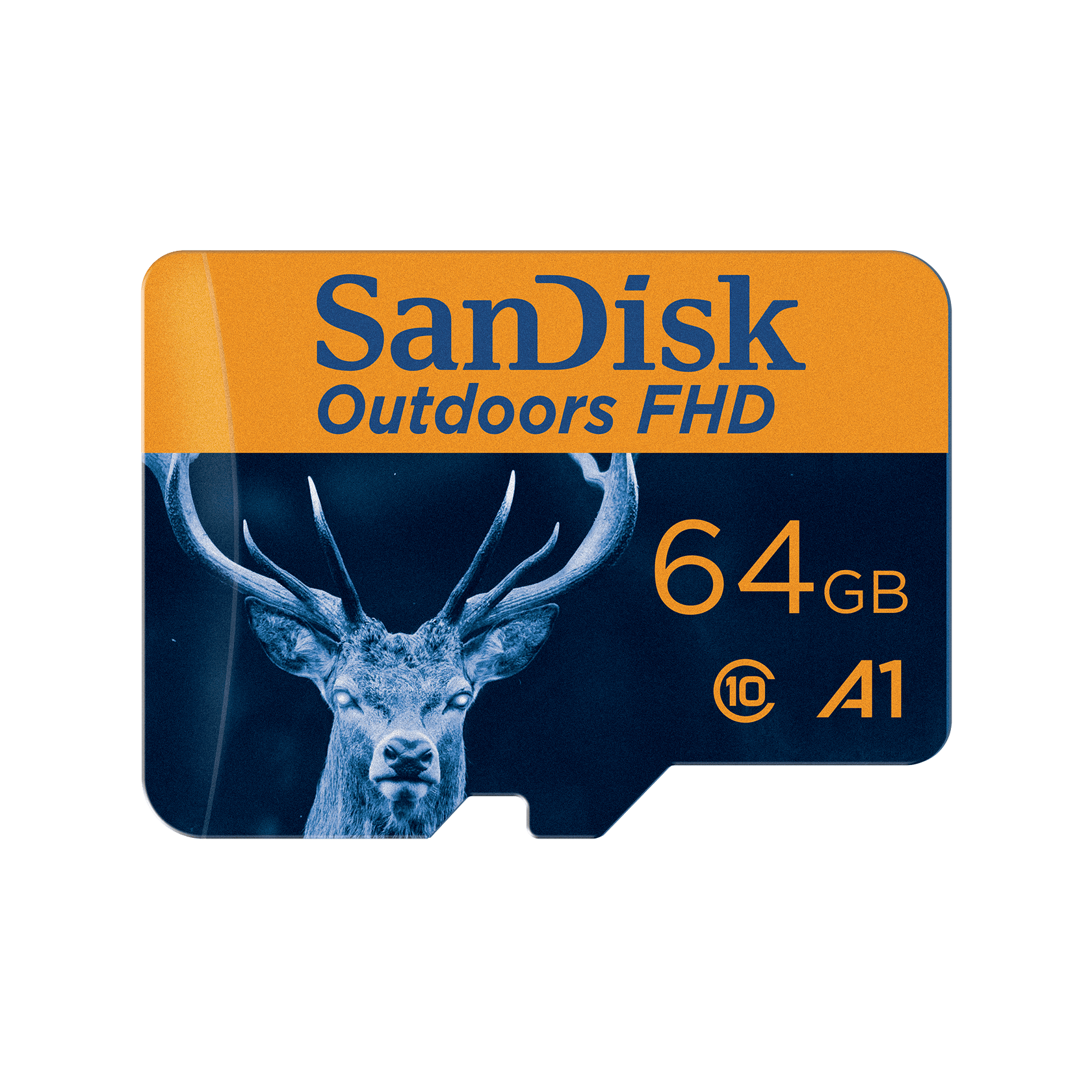 SanDisk Outdoors FHD MicroSDXC UHS-I Card with SD Adapter - 64GB Single Pack - SDSQUNR-064G-GN6VA