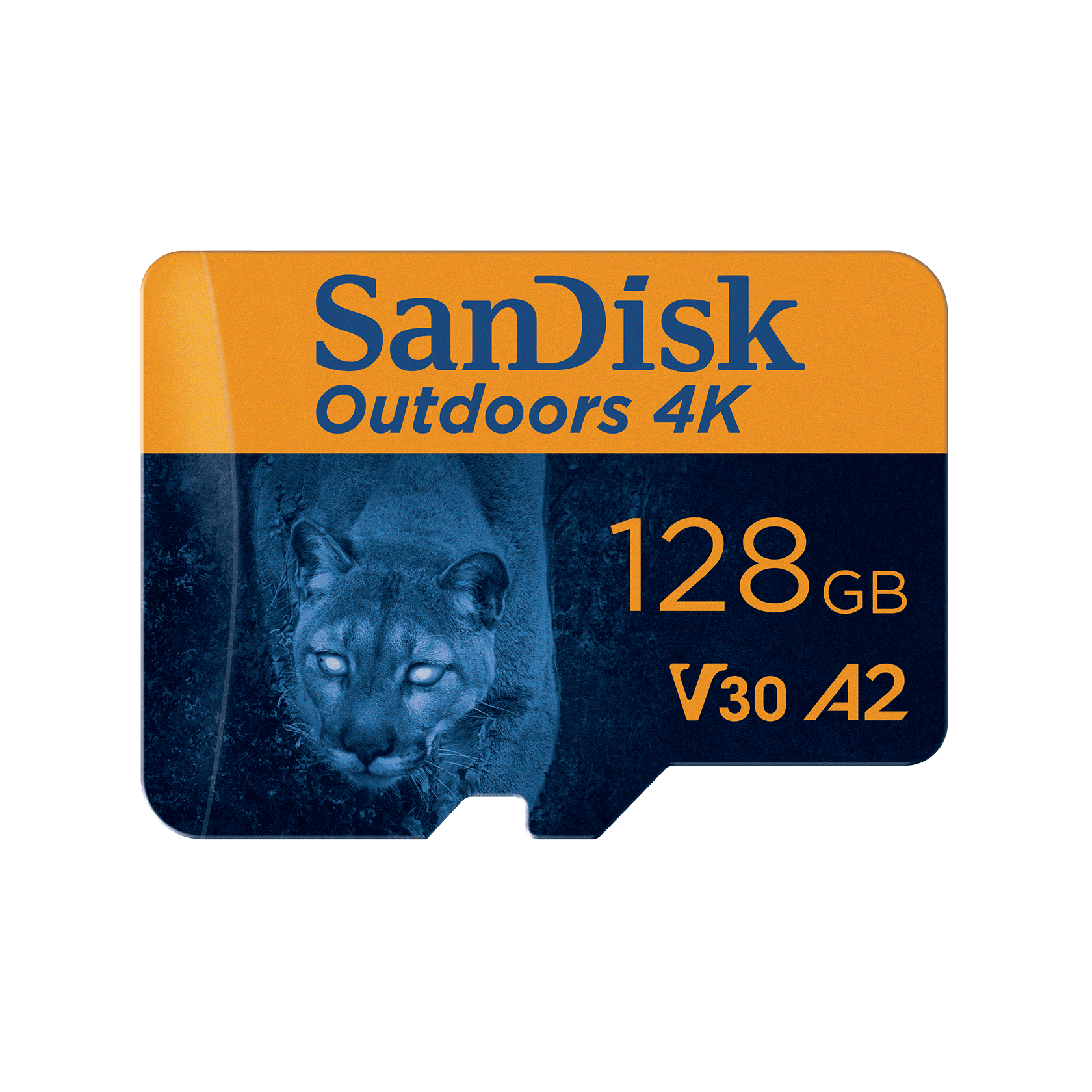 SanDisk Outdoors 4K MicroSDXC UHS-I Card with SD Adapter - 128GB - SDSQXAA-128G-GN6VA