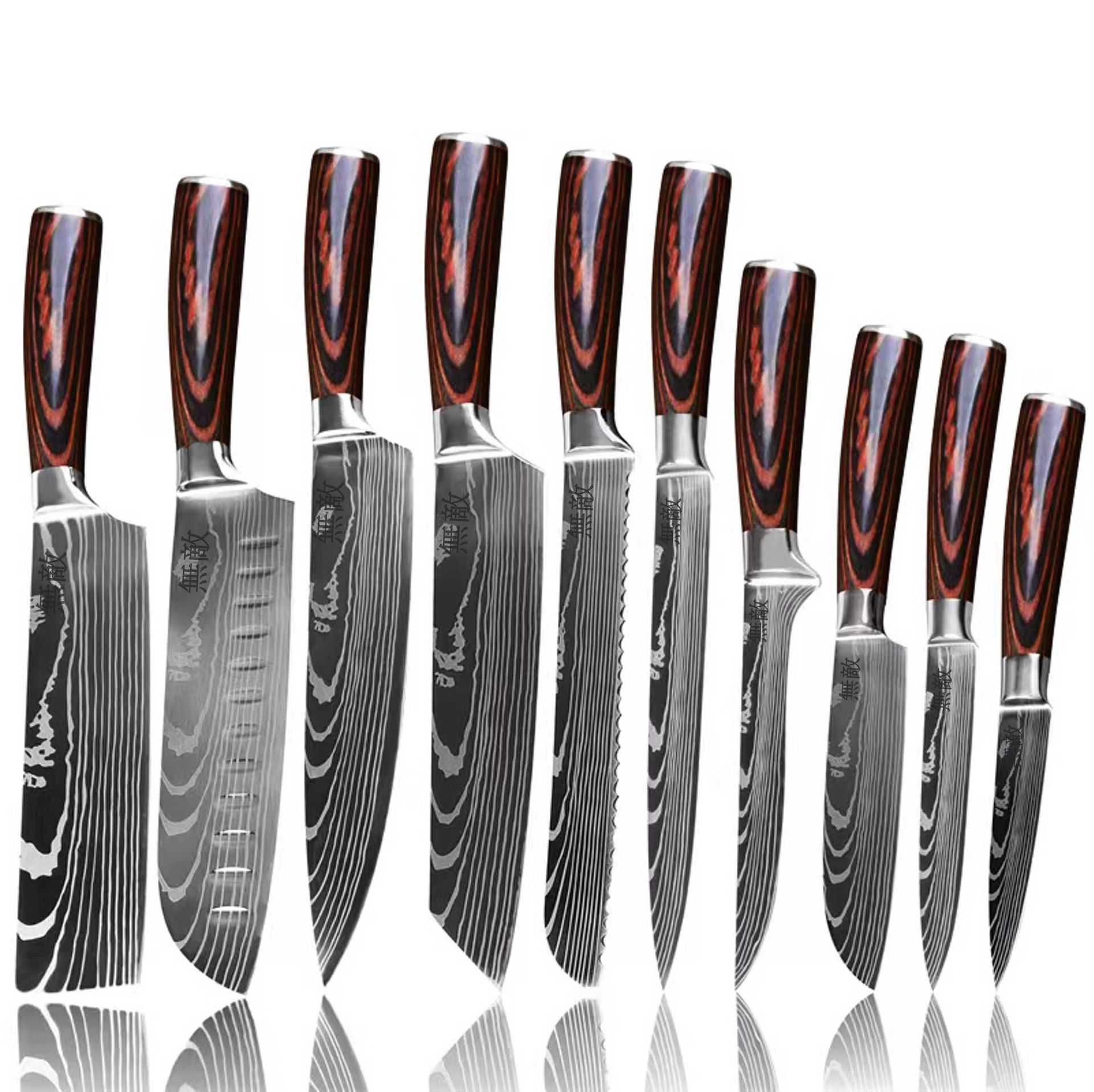Noże japońskie zestaw 10szt. Muteki