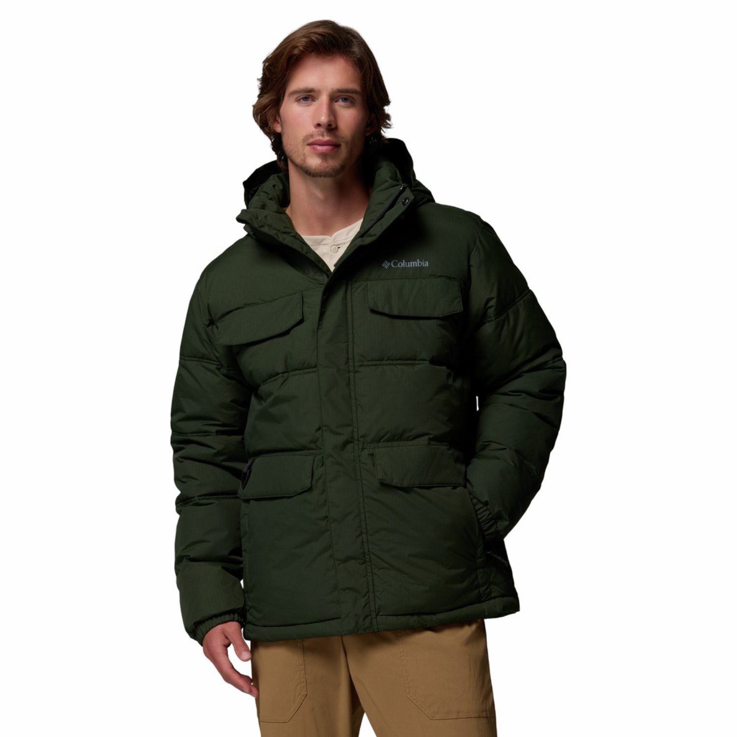 Męska kurtka ocieplana Columbia Landroamer Puffer Jacket greenscape - S