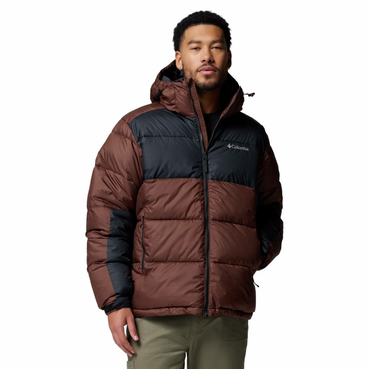 Męska kurtka ocieplana Columbia Pike Lake II Hooded tobacco/shark - M