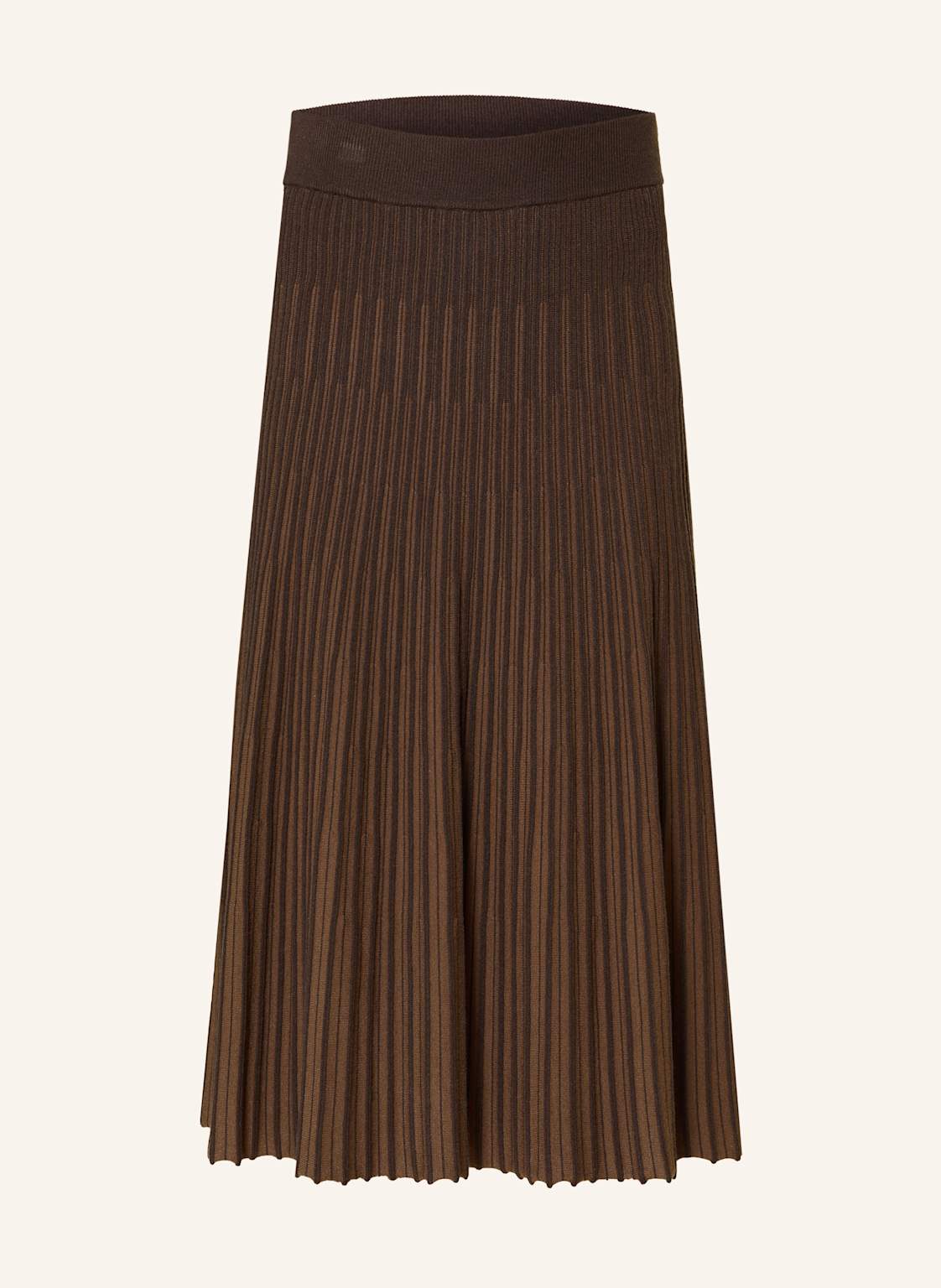 Comma Spódnica Z Dzianiny braun
