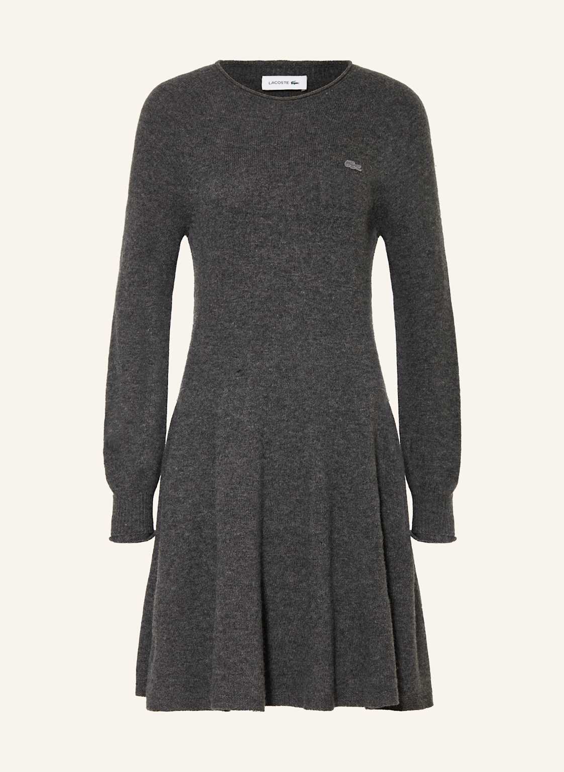 Lacoste Sukienka Z Dzianiny grau