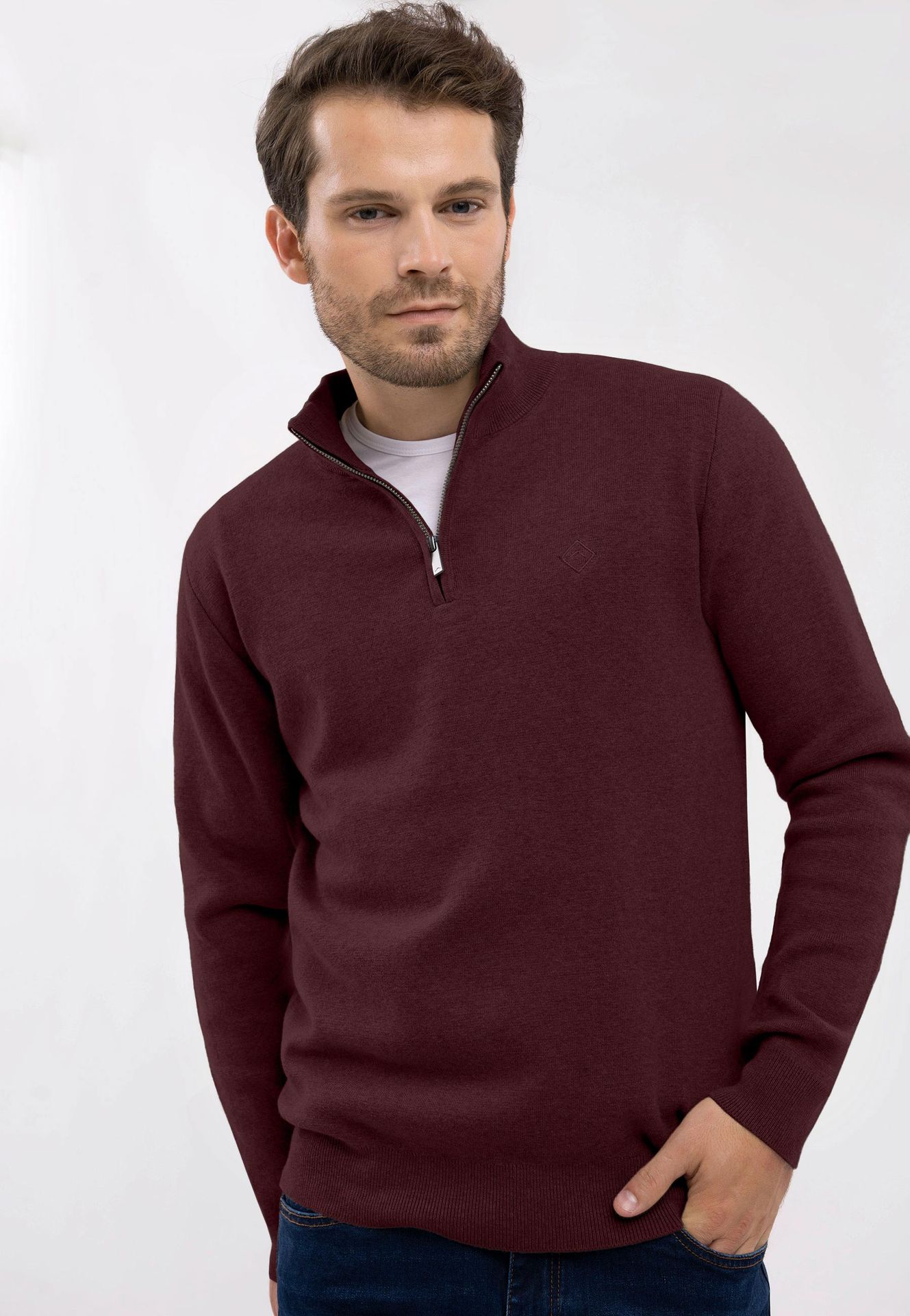 Sweter ze stójką S-CARLO