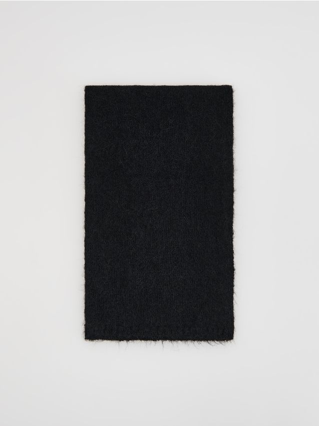 Reserved - Szalik z dodatkiem wełny - czarny