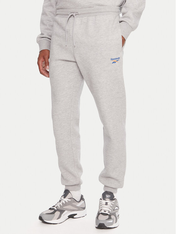 Reebok Spodnie dresowe RK25146CCM Szary Regular Fit