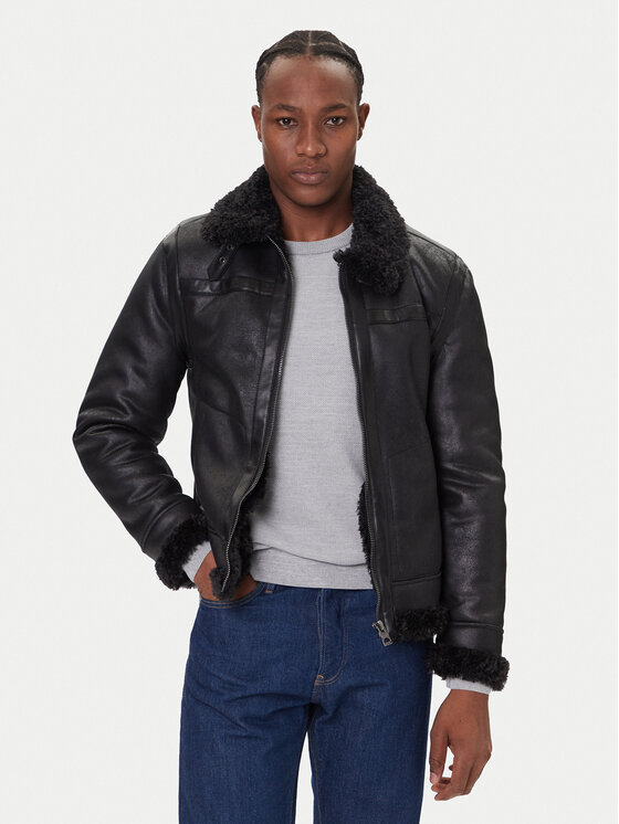 Guess Kożuch M5BL28 W2310 Czarny Regular Fit