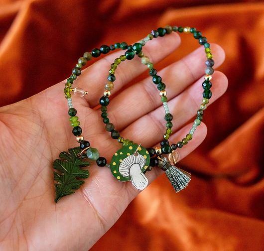 Komplet leśnych bransoletek