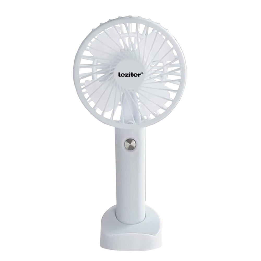 Leziter Galar przenośny wentylator USB z uchwytem 4 W 1200 mAh biały