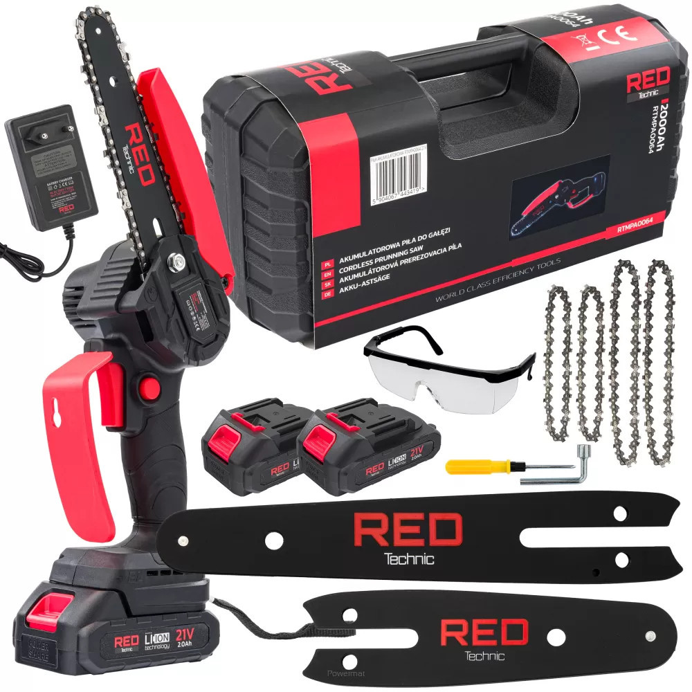 Red Technic Akumulatorowa pilarka łańcuchowa 21V RTMPA0064