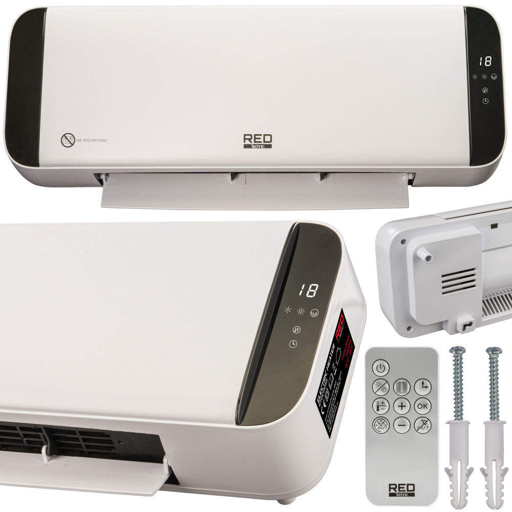 Red Technic Kurtyna powietrzna 2000W z grzałką ceramiczną RTGC0056 LCD