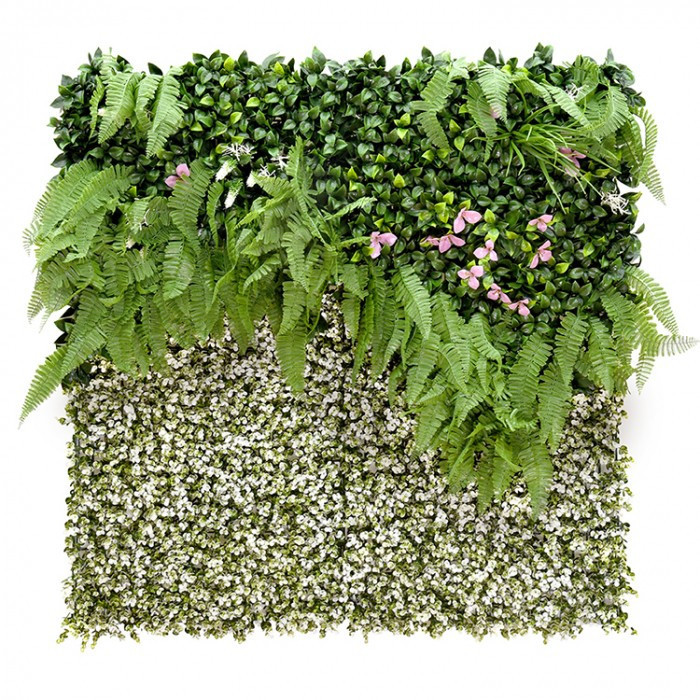 Mirpol Veilflower plastikowa zielona ściana 100x100 cm