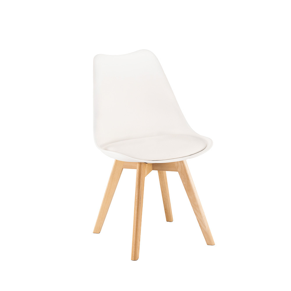 Krzesło do jadalni Silla w kolorze białym