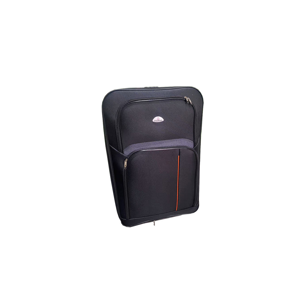 TraveLux lekka walizka kabinowa z miękkim odczepianym kółkiem 55x40x20 cm czarna