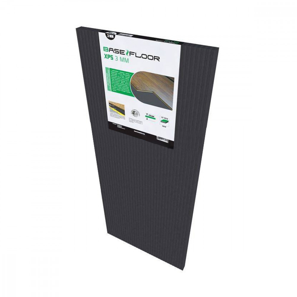 Bau Dekor Podkład XPS 3mm BaseFloor 1,2M x 0,5M - 6m2/opakowanie