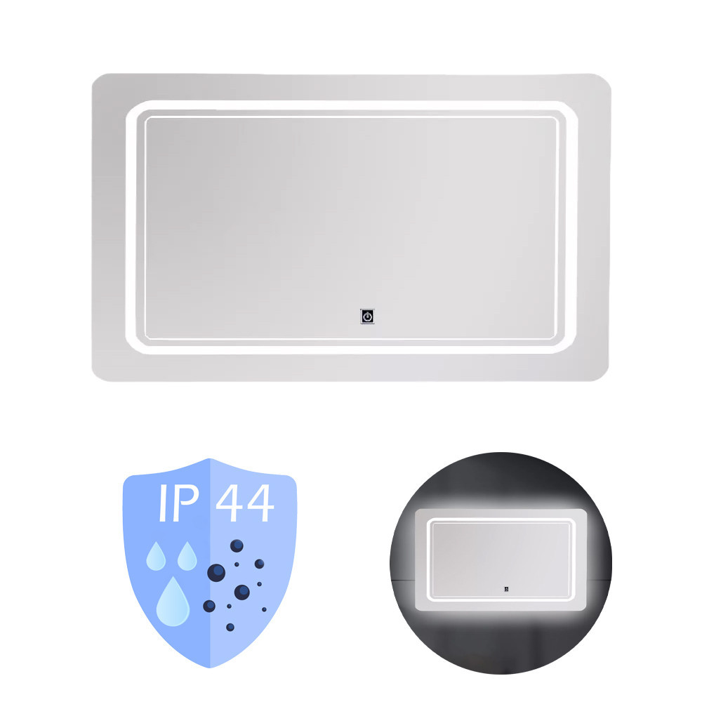 Vid 100 lustro z oświetleniem led 100x60 cm