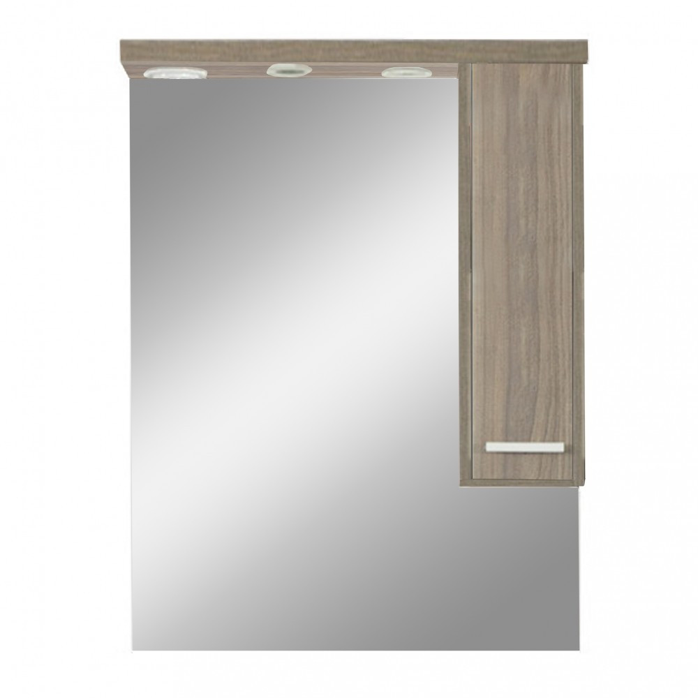 Lustrzana szafka ścienna Nerva 75 cm, Rauna sil