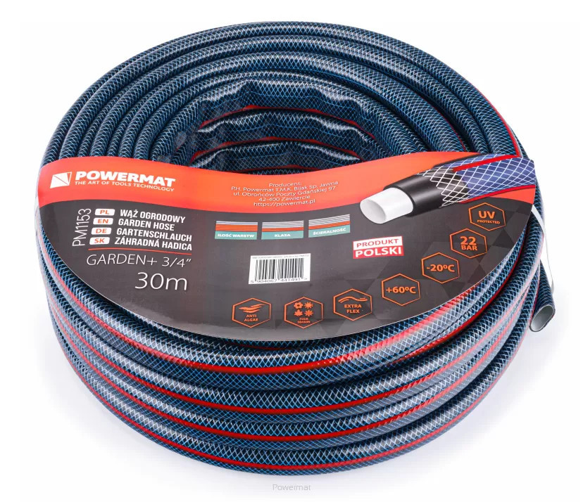 Powermat Wąż ogrodowy Garden+ 3/4