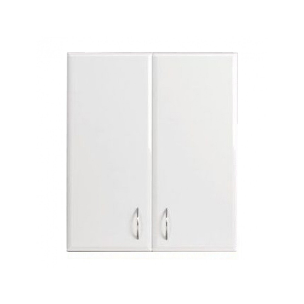 Szafka wisząca Bianca 60 z 2 drzwiami w kolorze białym o wysokim połysku