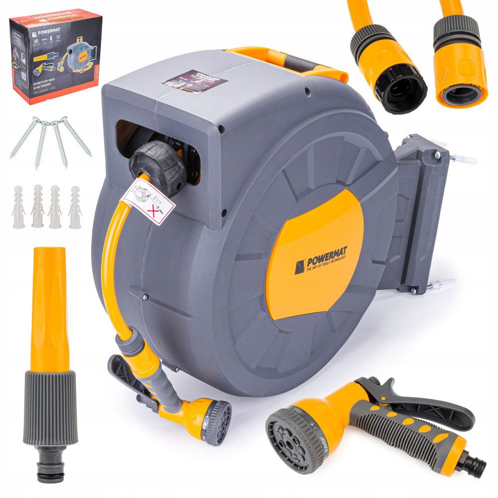 Powermat Automatyczny bęben na wąż ogrodowy PM-ABNW-35M