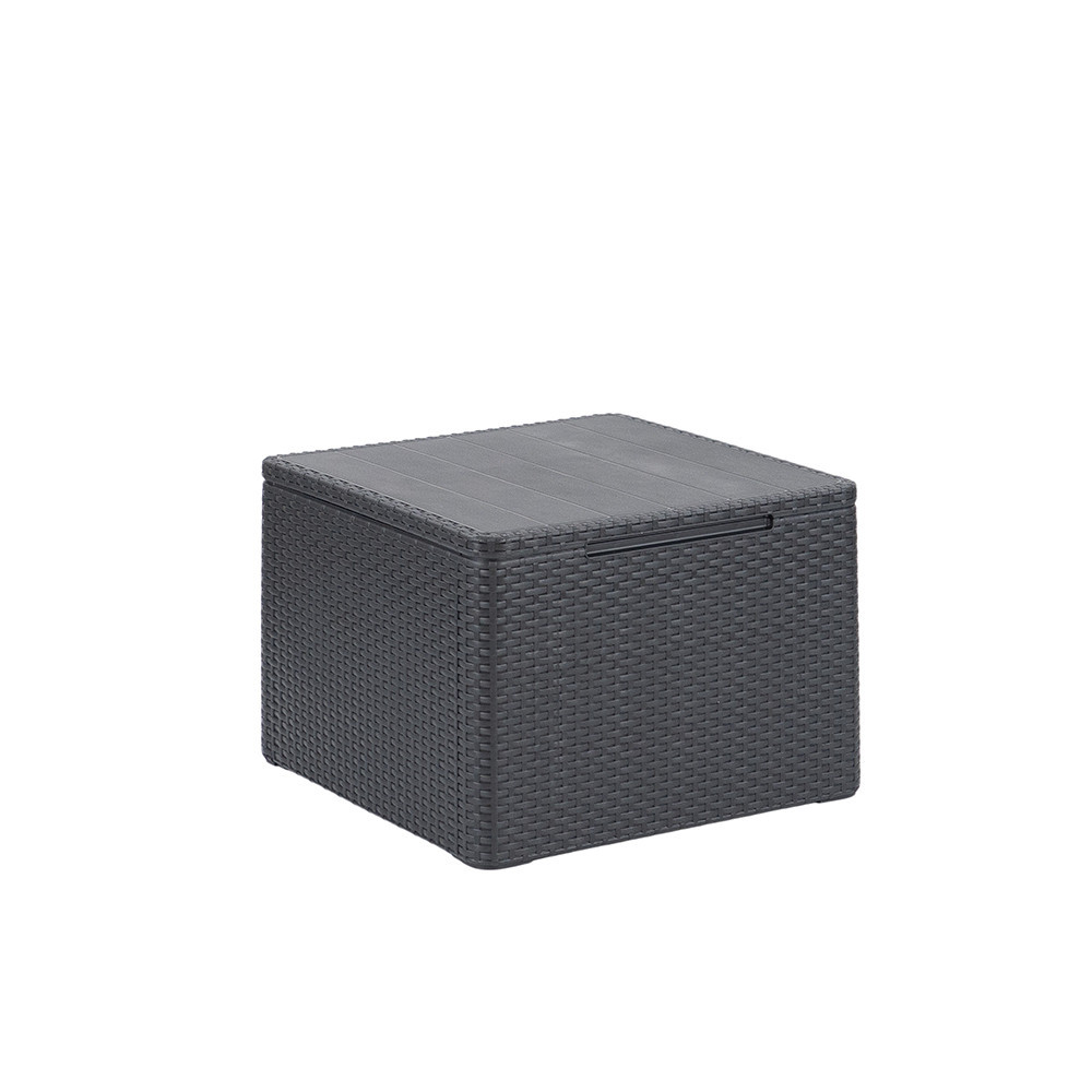 Curver Stolik z poduszką Claire grafitowy