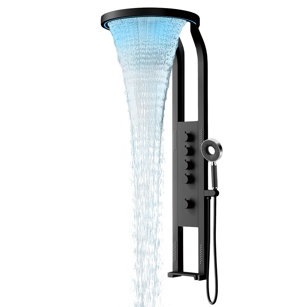 Leziter Panel prysznicowy z hydromasażem Luxory szary