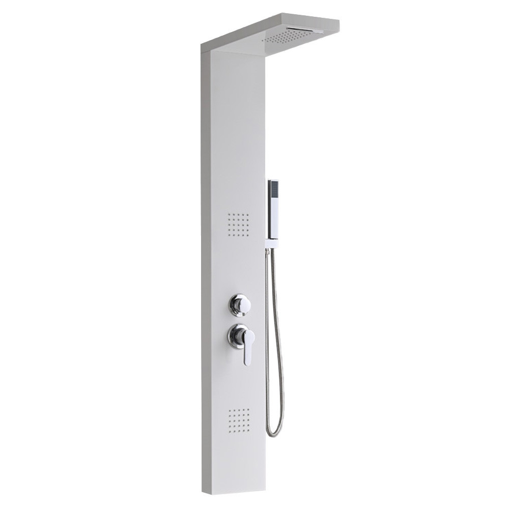 Leziter Panel prysznicowy z hydromasażem Malaga White