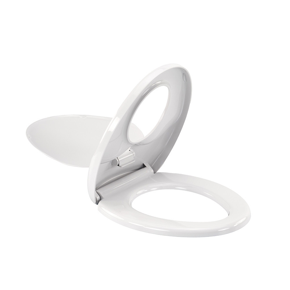 Leziter Deska sedesowa Rion Soft Close 2 w 1 z reduktorem, plastikowa, biała