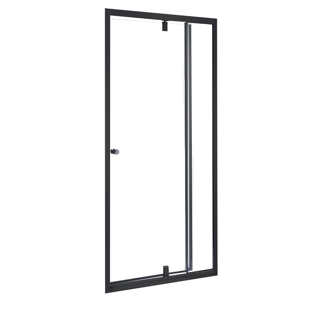 Leziter Regulowane drzwi prysznicowe Flexi 86-101x185 cm czarne
