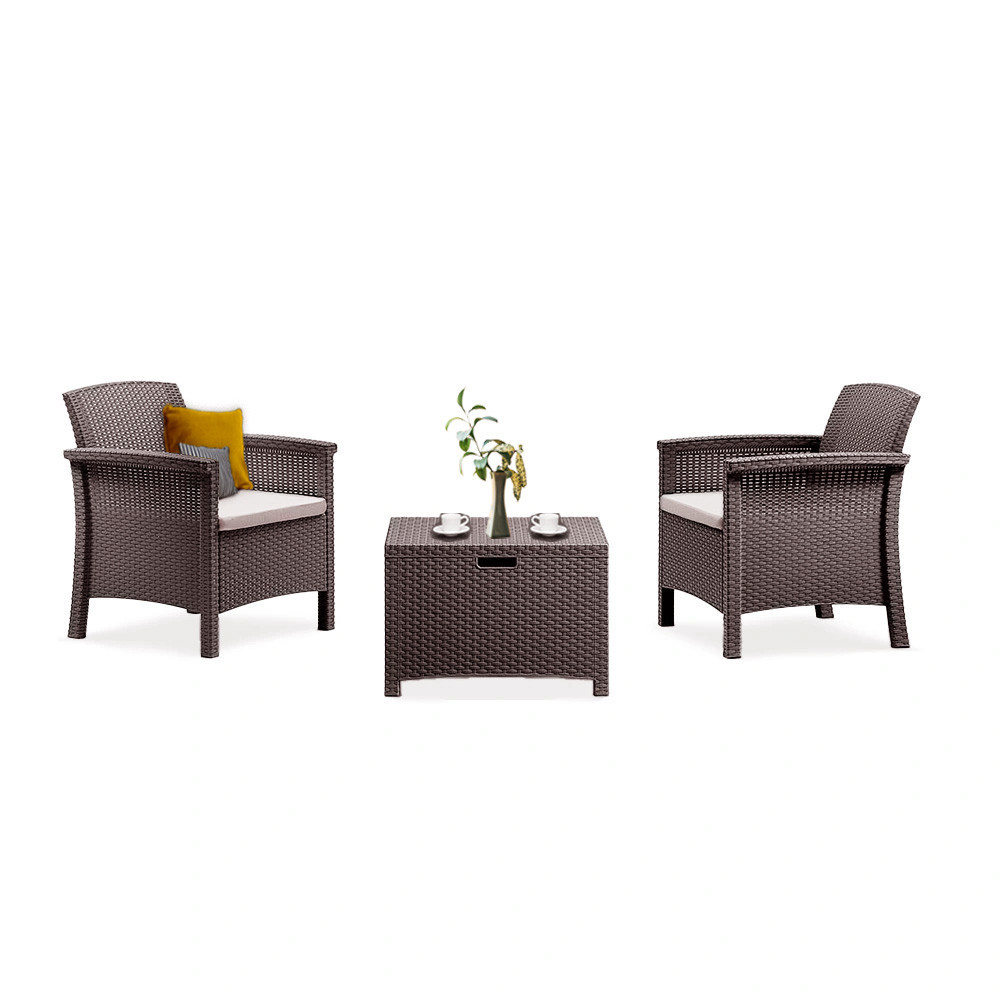 Leziter Zestaw mebli ogrodowych Venus Balcony brązowy