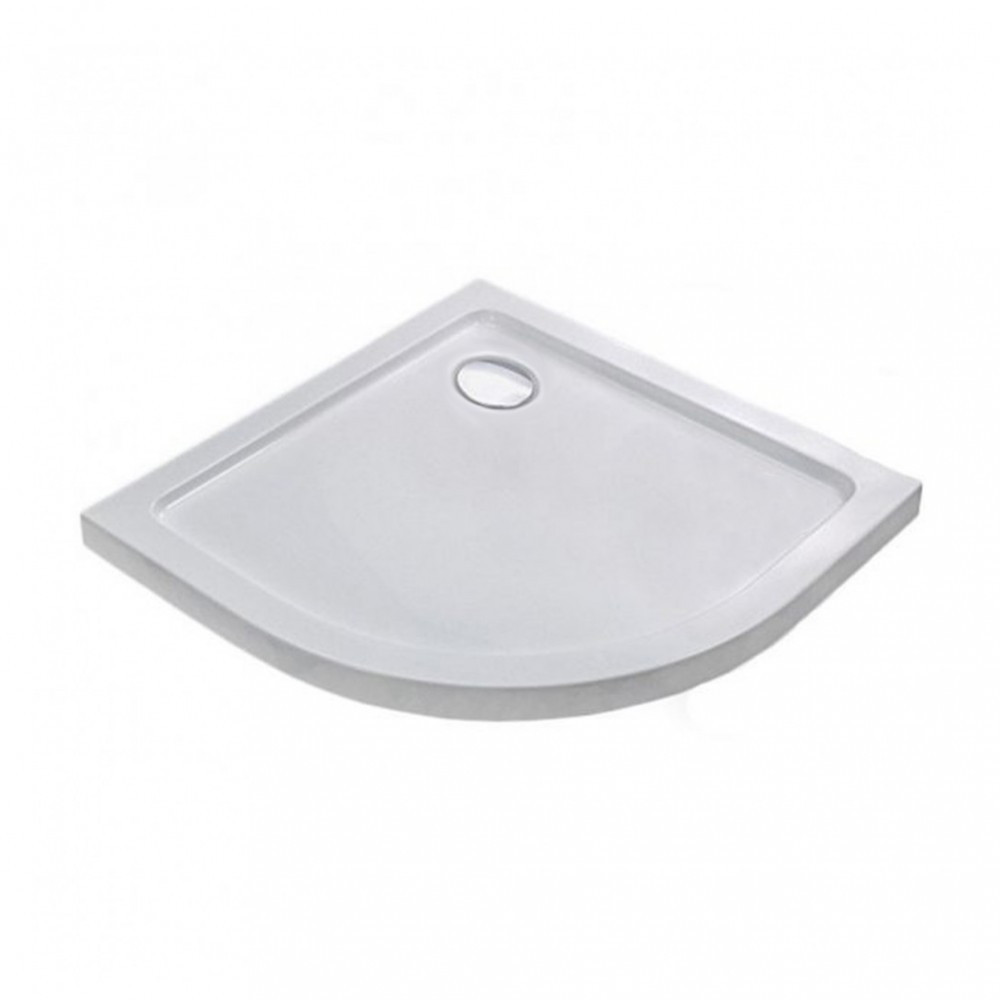 Leziter Modena Slim zakrzywiony niski brodzik akrylowy 90x90x5,5 cm