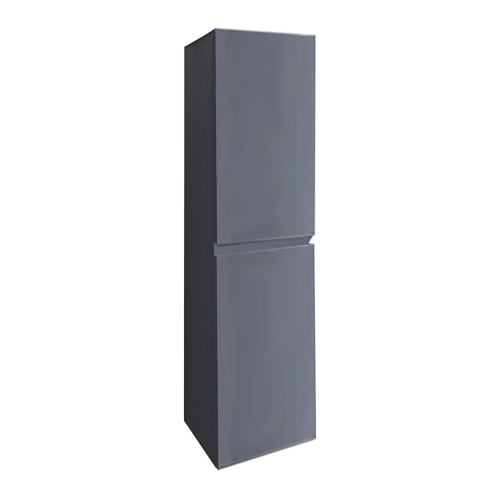 Podwieszana szafka boczna Cube szary antracyt