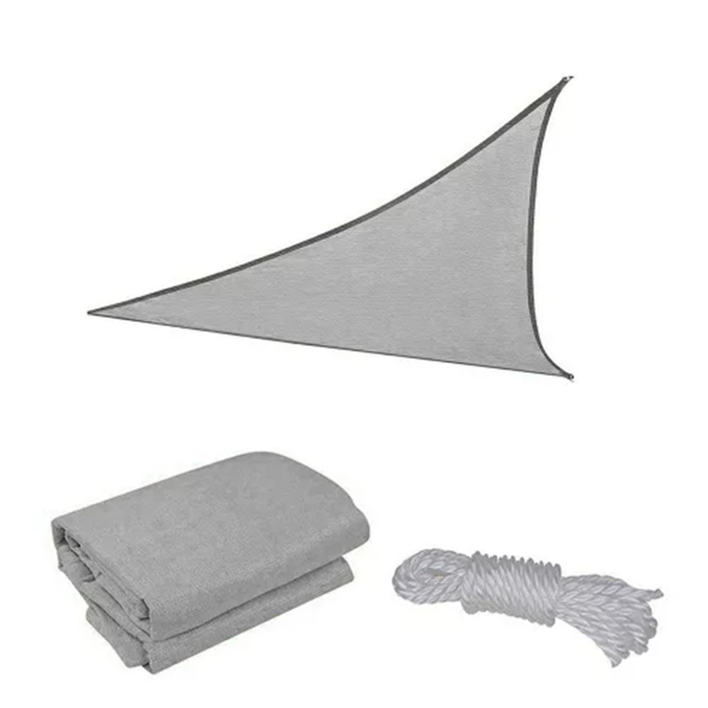 Leziter Rana żagiel przeciwsłoneczny trójkątny 3x3x3 m szary